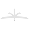 Ekena Millwork Davenport Architectural Grade PVC Gable Bracket, 72"W x 27"H x 4"D x 4"F, 9/12 Pitch GBP072X27X0404DAV00 - alternate 3